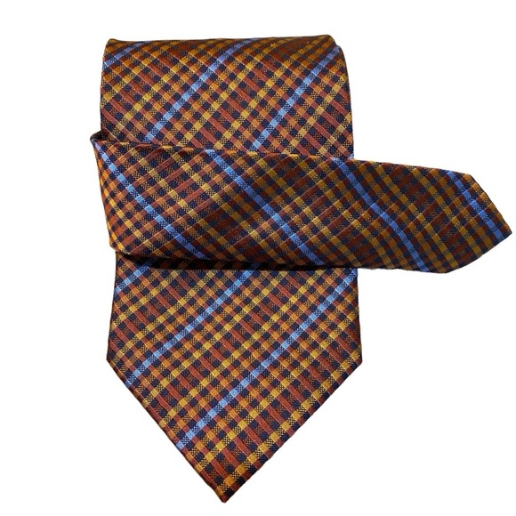 Henry‎ Jacobson Jacquard Tie Silk Cotton Blend Men Necktie Vintage Executive - Picture 3 of 7